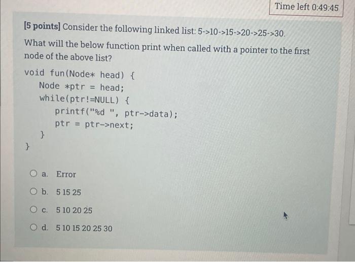 Solved node of the above list? void fun (Node* head) \{ Node | Chegg.com