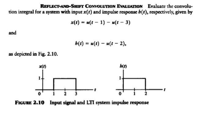 Solved REFLECT-AND-SHIFT CONVOLUTION EVALUATION Evaluate the | Chegg.com