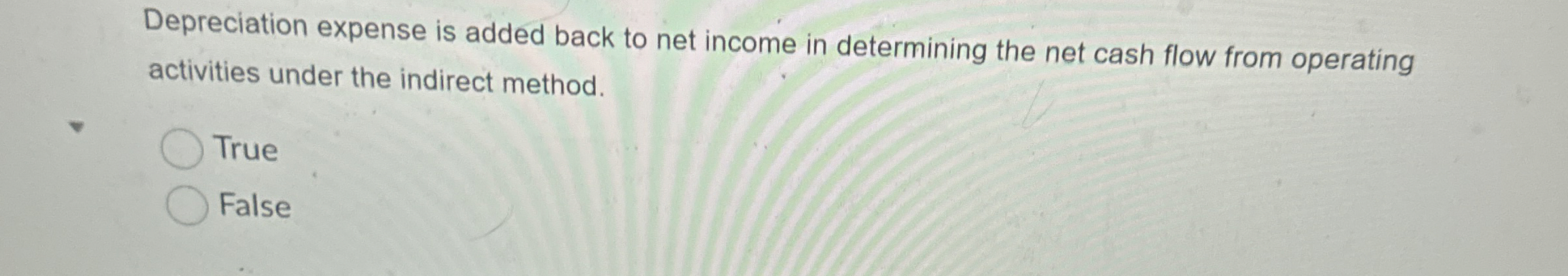 Solved Depreciation expense is added back to net income in | Chegg.com