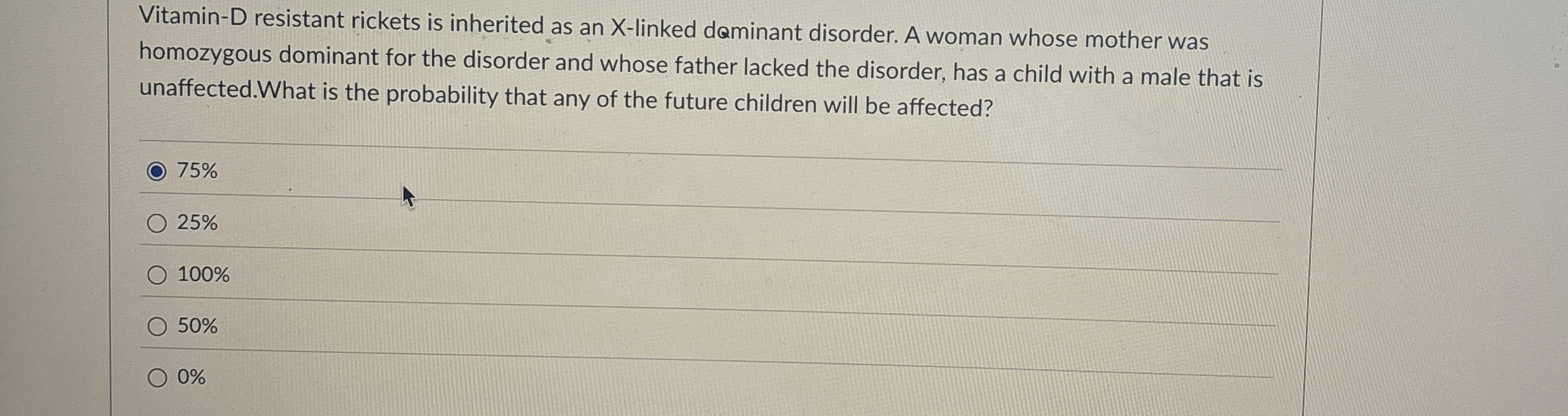 High Quality SOLUTION Vitamin-D resistant rickets is inherited as an ...