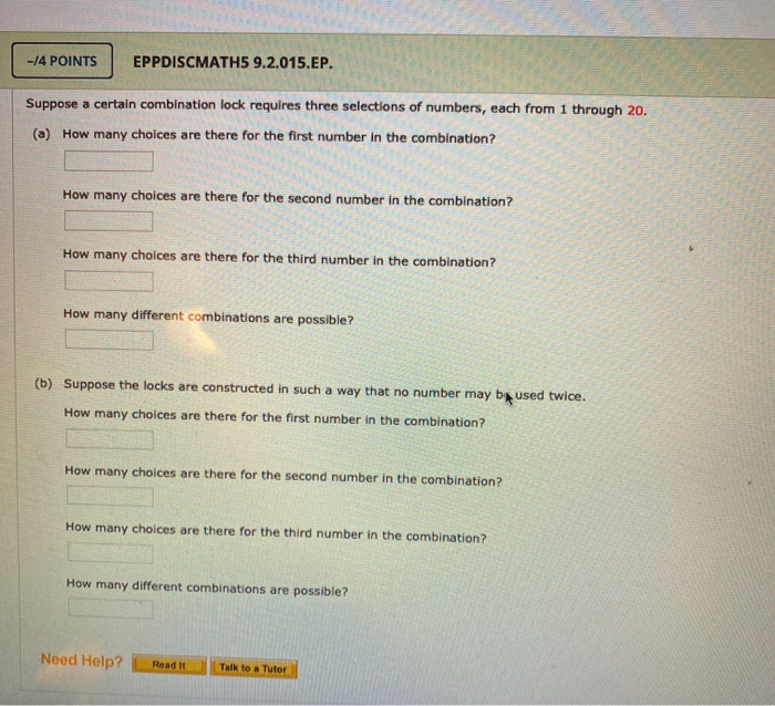 Solved -/4 POINTS EPPDISCMATH5 9.2.015.EP. Suppose a certain | Chegg.com