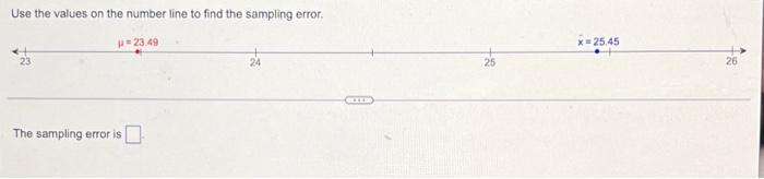Solved Use the values on the number line to find the | Chegg.com