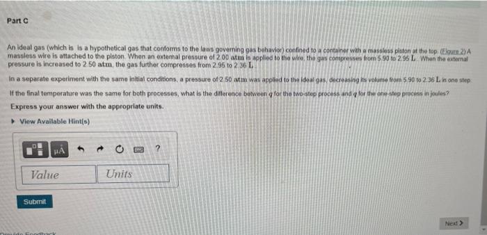 Solved Part B An Ideal Gaseous Reaction (which Is A | Chegg.com