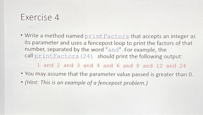 Solved Exercise 1 • Write the result of each expression as | Chegg.com