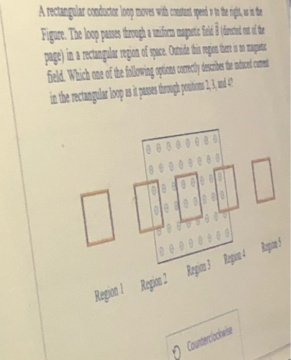 Solved A rectangular conductor loop moves with constint | Chegg.com