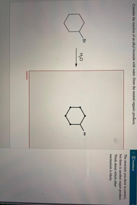 Consider The Reaction Of An Alkyl Bromide With Water Chegg 