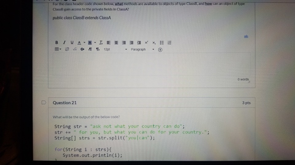 Solved For the class header code shown below, what methods | Chegg.com