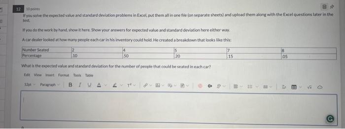 Solved 2 thpointh If you solve the expected value and | Chegg.com