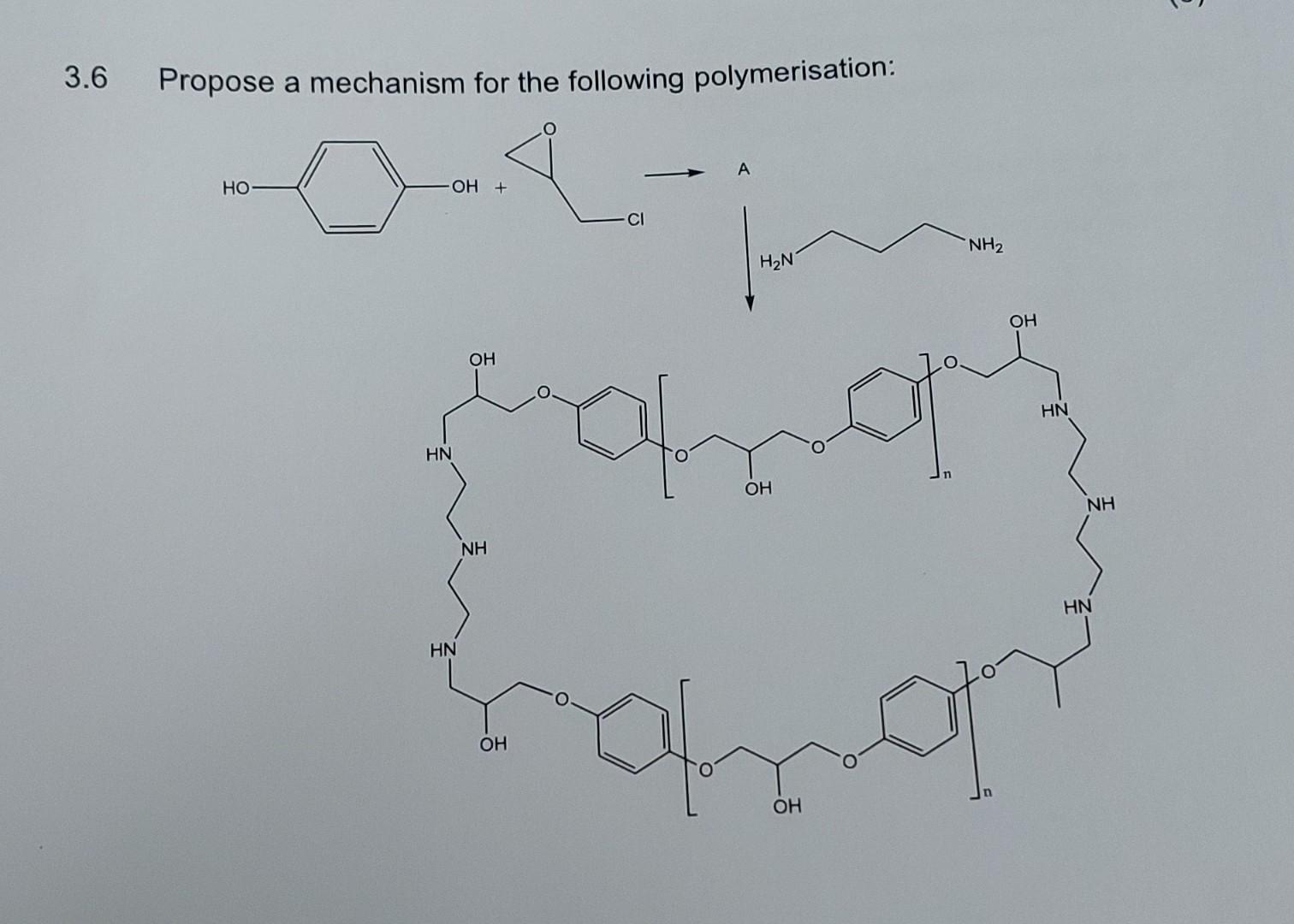 Solved 3.6 Propose a mechanism for the following | Chegg.com
