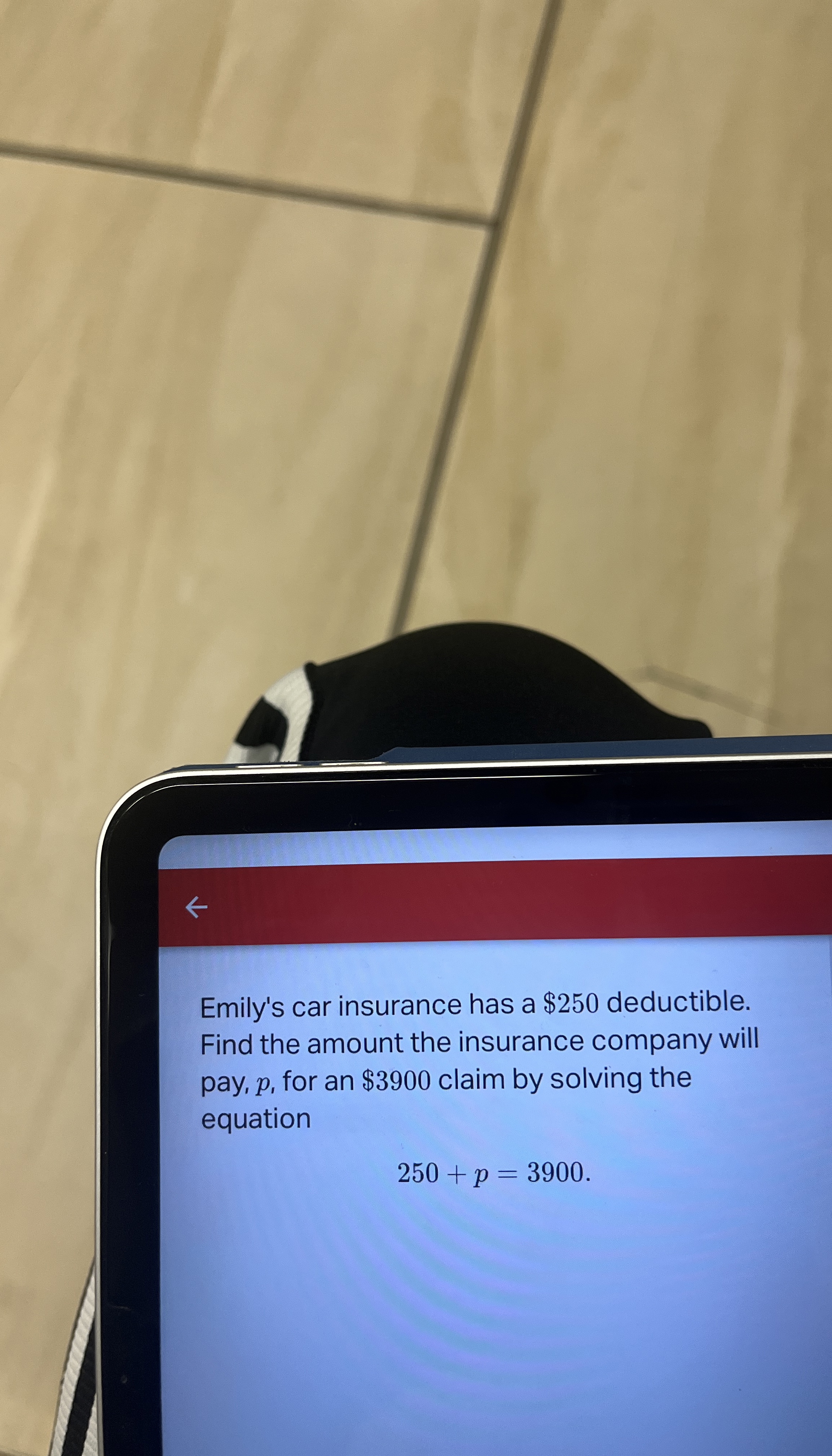 Solved Emily's car insurance has a 250 ﻿deductible.Find the