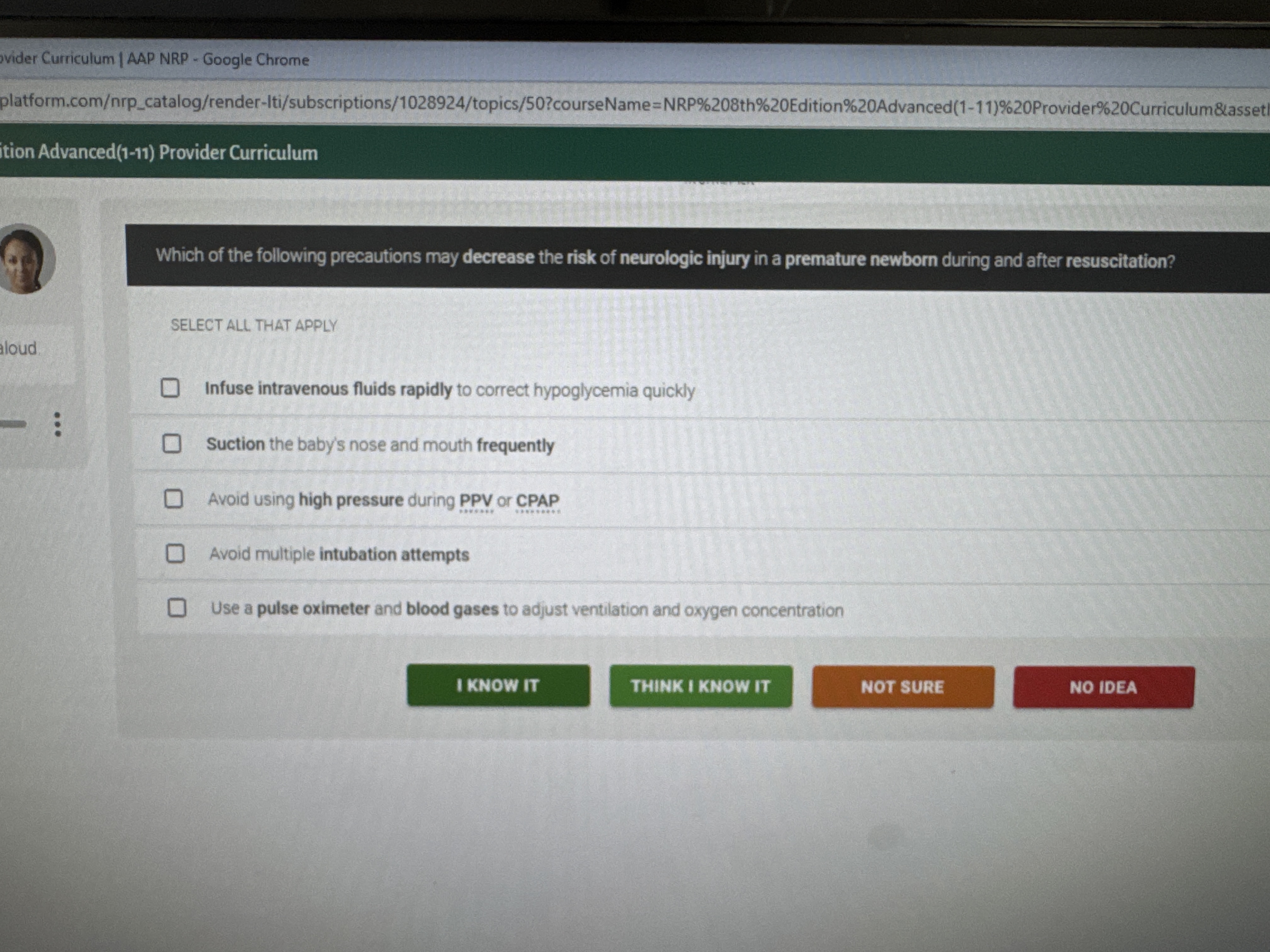 Solved Which of the following precautions may decrease the | Chegg.com