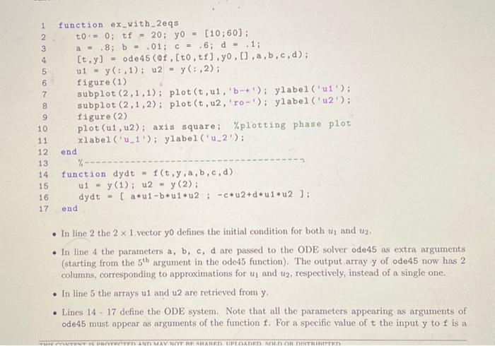 Solved 1. (a) Modify the function ex.vith.2eqe to solve the | Chegg.com