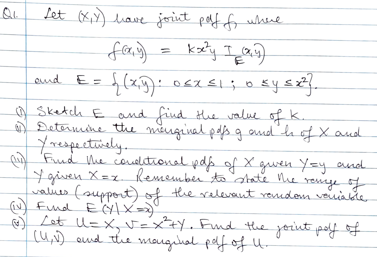 Solved Q1. ﻿Let (x,y) ﻿have joint poff f, | Chegg.com