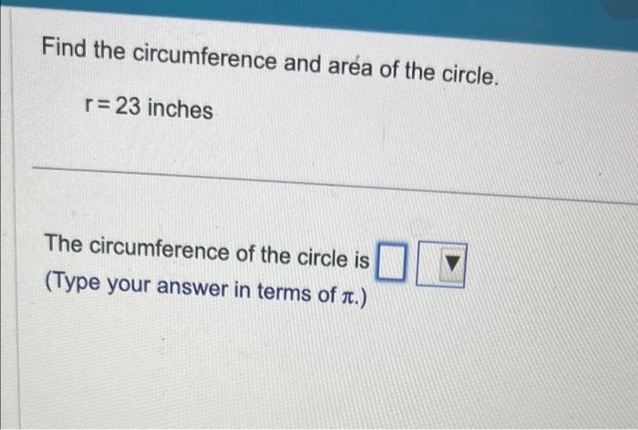 find the area and circumference of each circle below 30ft