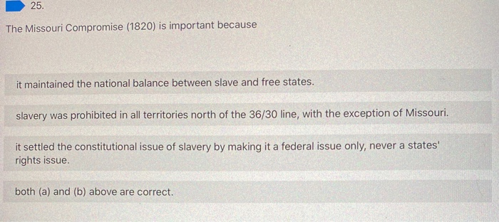 what was the importance of the missouri compromise of 1820