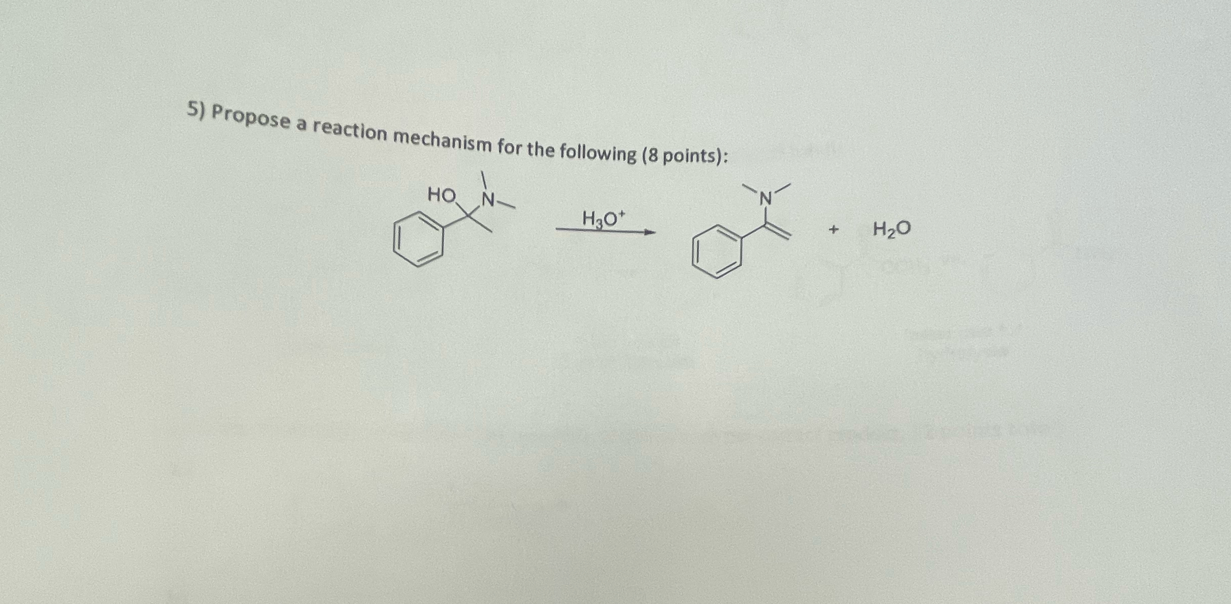 Solved propose a reaction mechanism for the following | Chegg.com