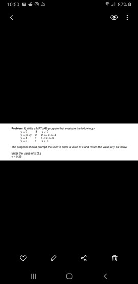 Solved Problem 5) Write a MATLAB script with three different | Chegg.com