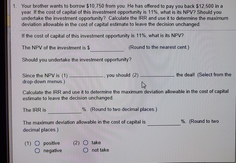 Solved please solve this problem and show formula steps. | Chegg.com