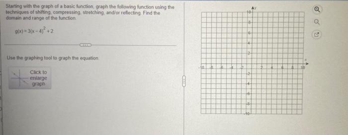 Solved Starting with the graph of a basic function, graph | Chegg.com