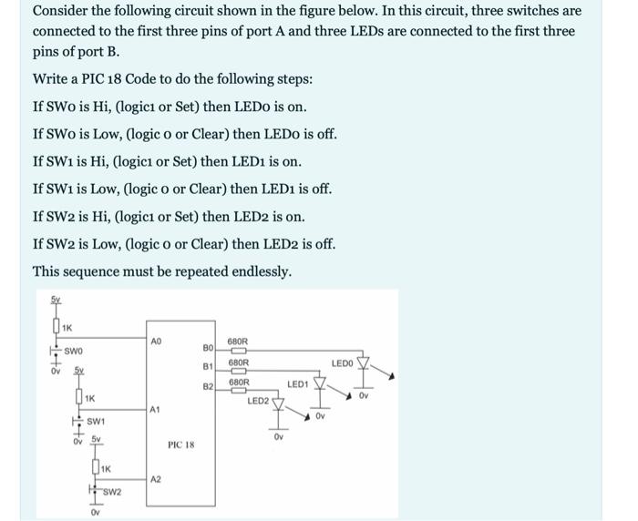 Solved Consider the following circuit shown in the figure | Chegg.com