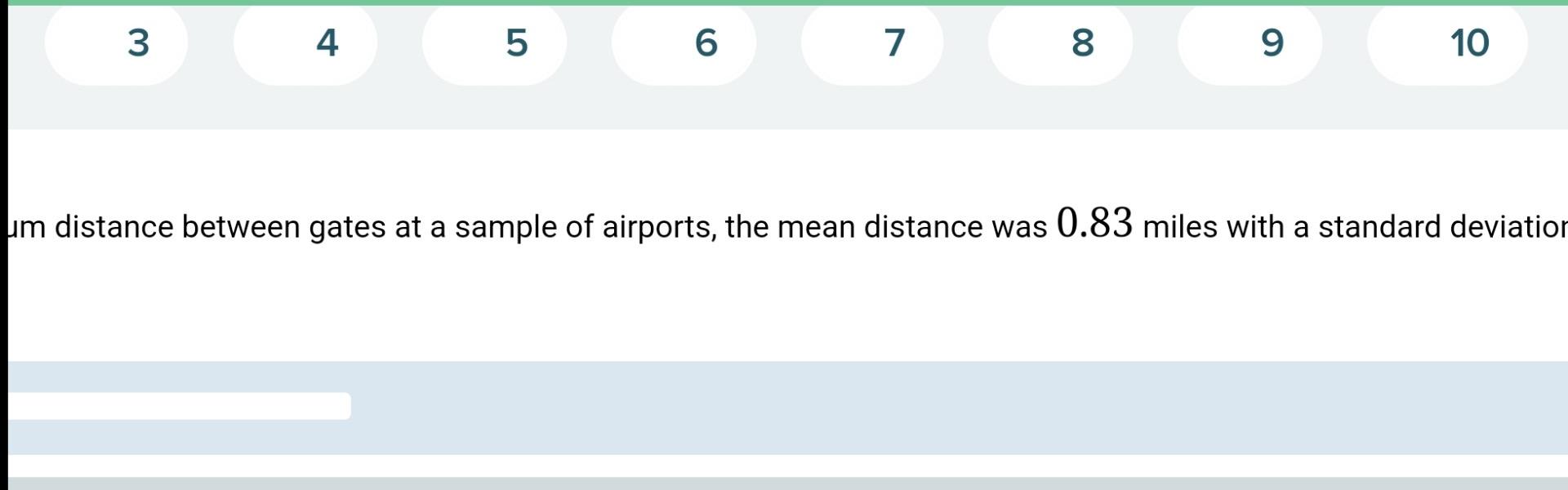 Solved In a study of the maximum distance between gates at a | Chegg.com
