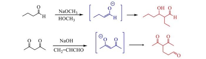Solved NaOCH3HOCH3 [HO⊖]→ CH2=CHCHO NaOH | Chegg.com