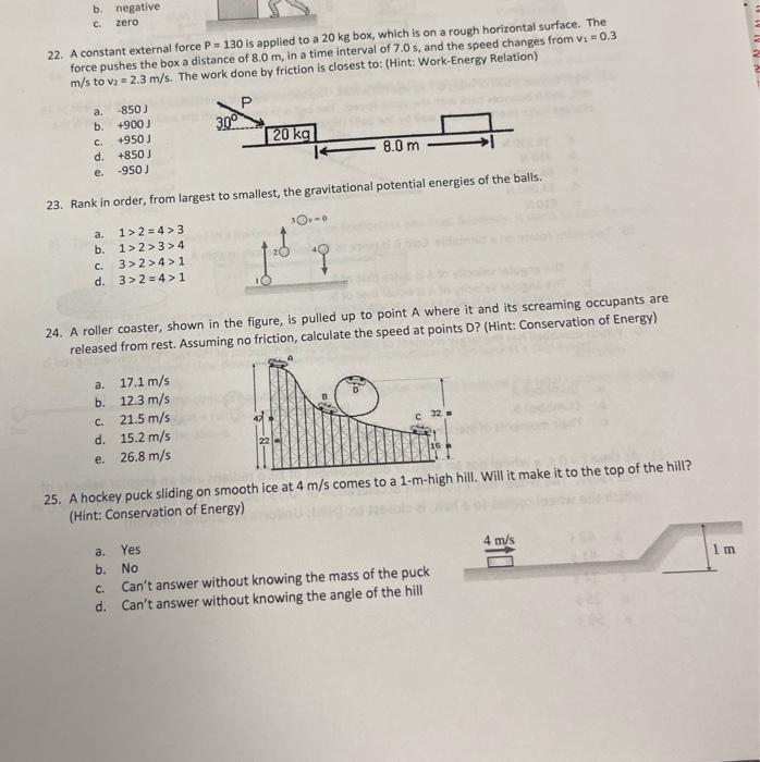 Solved 22. A constant external force P=130 is applied to a | Chegg.com ...