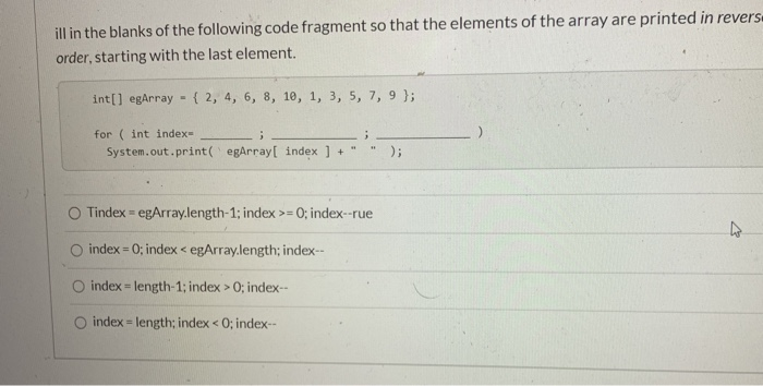 Solved Which of the following lines of code will create an | Chegg.com