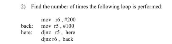 Solved Find the number of times the following loop is | Chegg.com