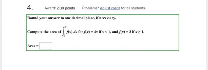 Solved Round your answer to one decimal place, if necessary. | Chegg.com