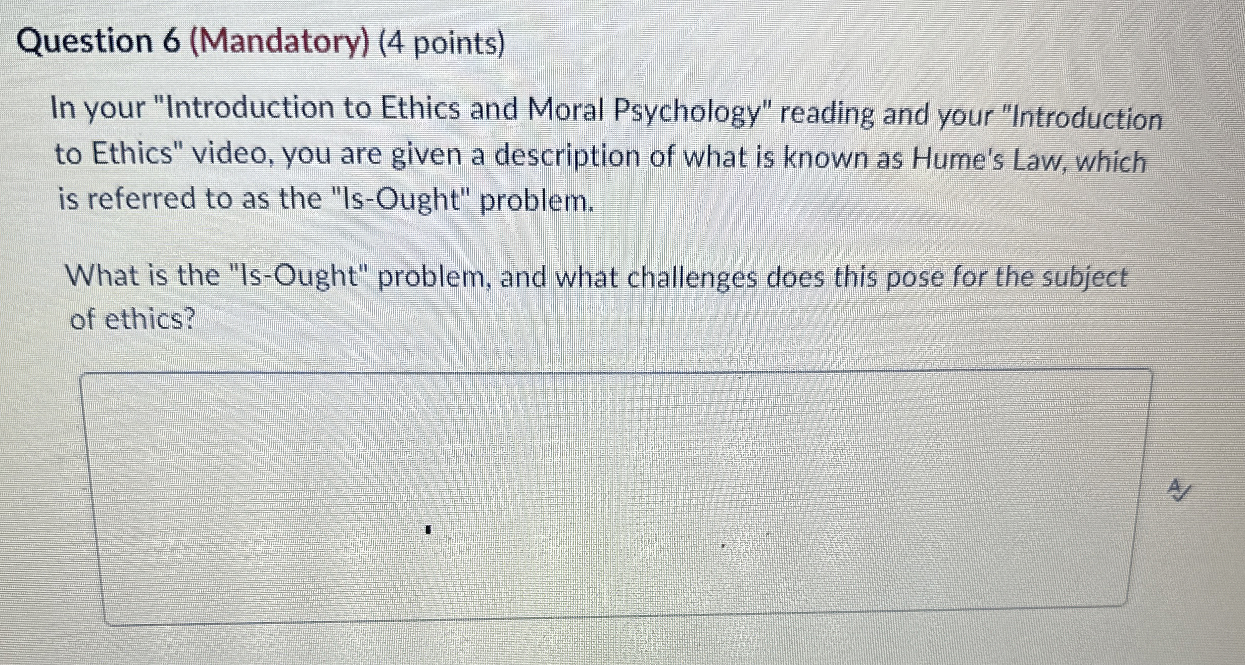 Solved Question 6 (Mandatory) (4 ﻿points)In your | Chegg.com