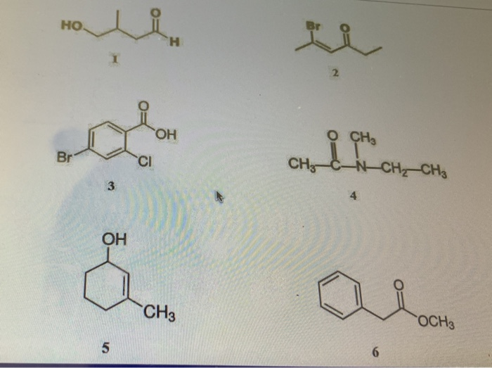 Solved name the following compounds making sure you include | Chegg.com