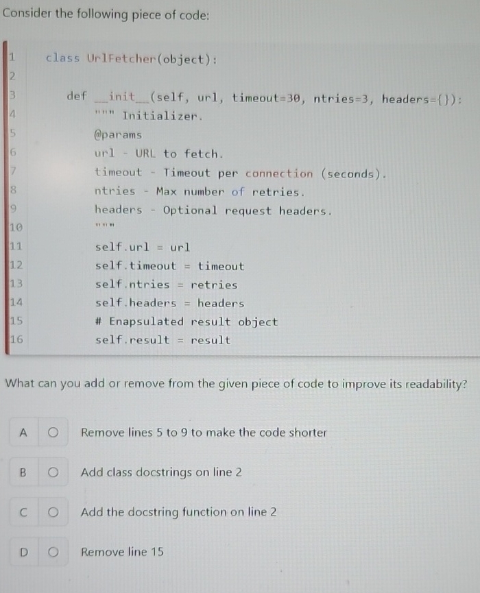 Solved Consider the following piece of code:____What can you | Chegg.com