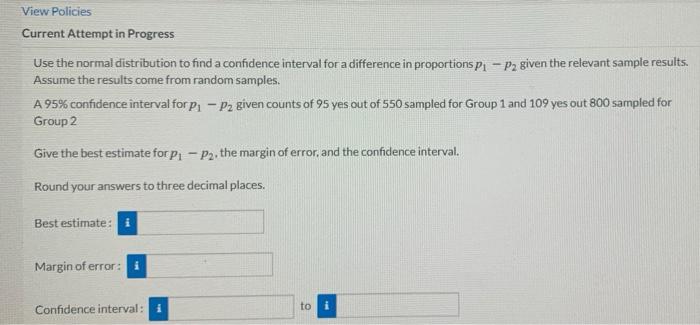 Solved View Policies Current Attempt in Progress Use the | Chegg.com