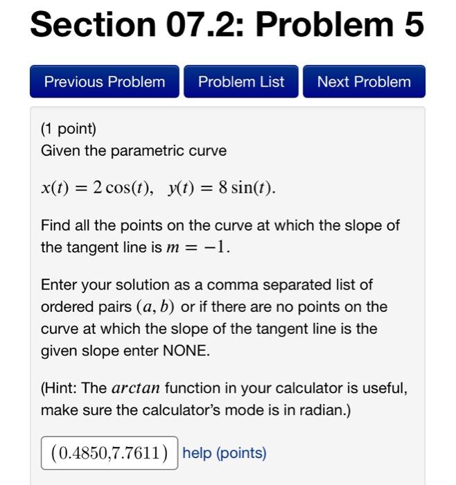 Solved Section 06.2: Problem 2 Previous Problem Problem List | Chegg.com