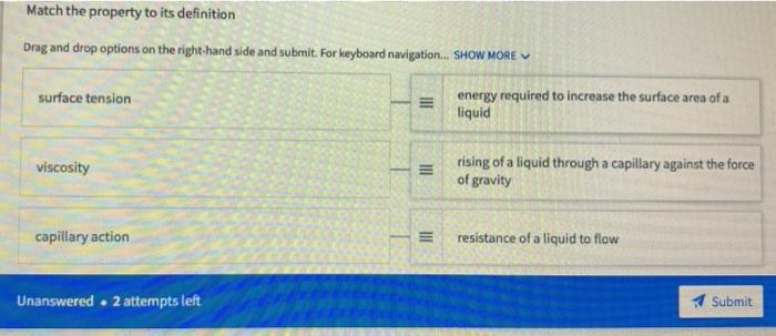 Solved Match the property to its definition Drag and drop | Chegg.com