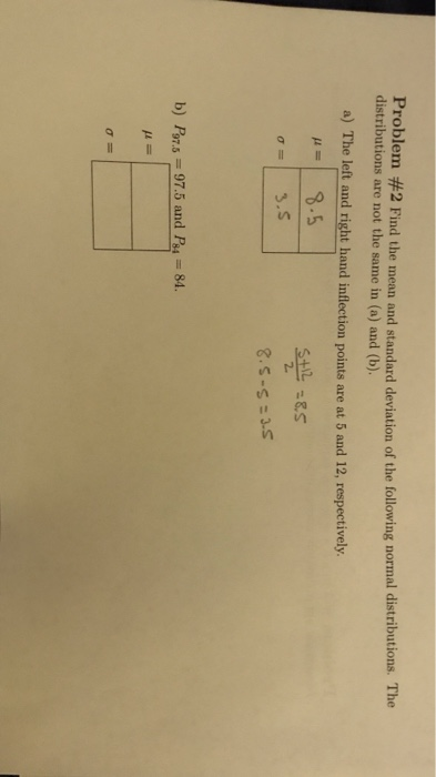 Solved Problem #2 Find the mean and standard deviation of | Chegg.com