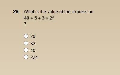 what is the value of this expression 4 2 32 3 5