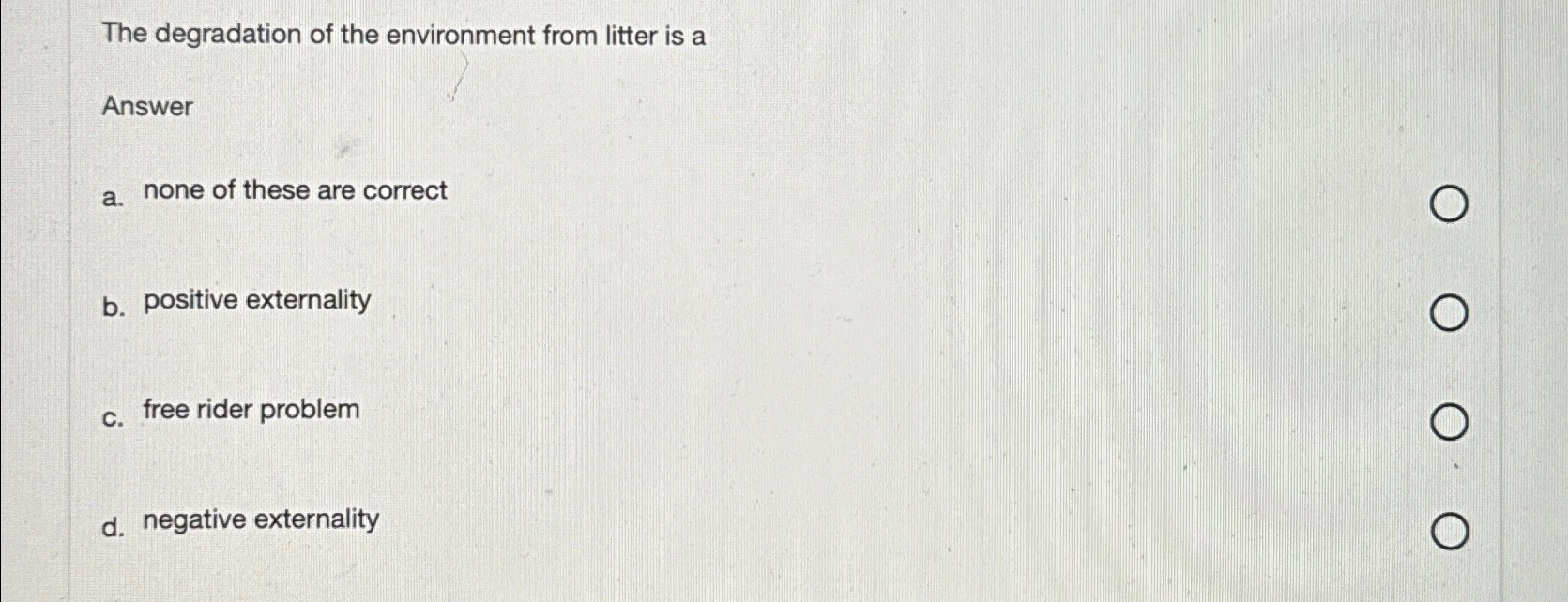 solved-the-degradation-of-the-environment-from-litter-is-chegg