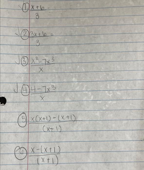 3 x 3 )- 7 =( 2x 6 )  1x