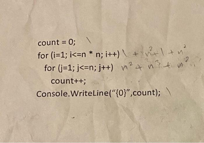 Solved count = 0; for (i=1; i