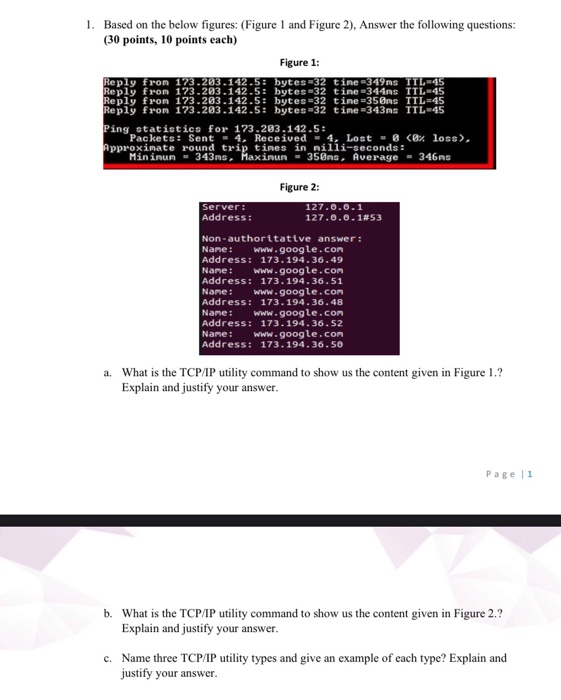 Solved 1. Based on the below figures: (Figure 1 and Figure | Chegg.com