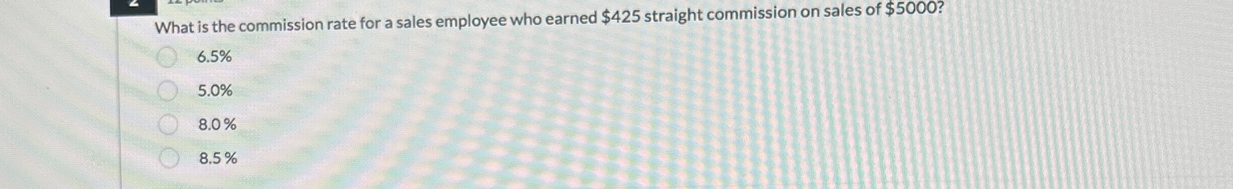 Solved What is the commission rate for a sales employee who | Chegg.com