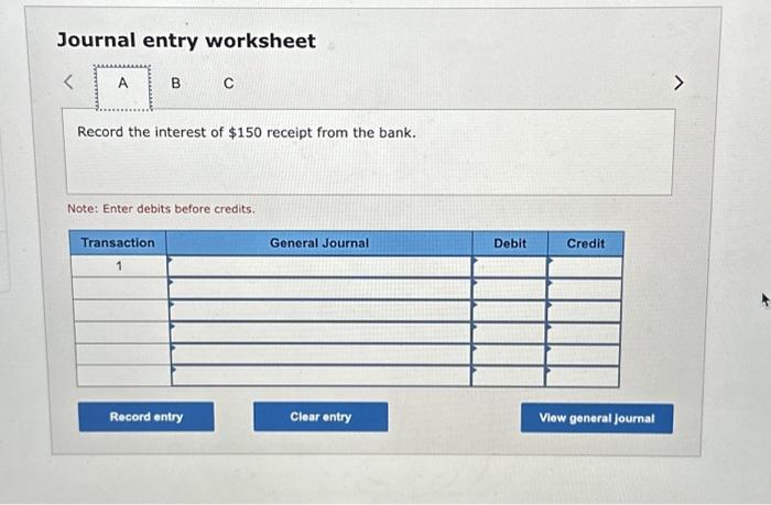 Solved Journal entry worksheet Record the return of the | Chegg.com