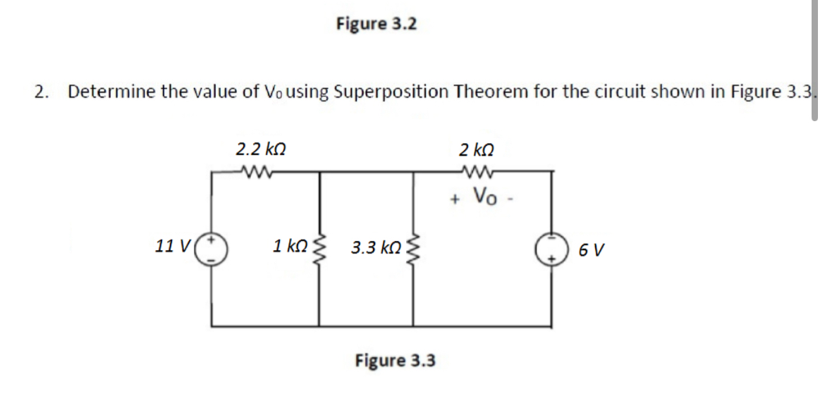 Solved 2. ﻿Determine the value of V0 ﻿using Superposition | Chegg.com