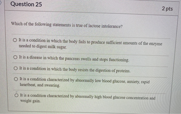 Solved Question 25 2 Pts Which Of The Following Statements | Chegg.com Solved Question 25 2 Pts Which Of The Following Statements | Chegg.com