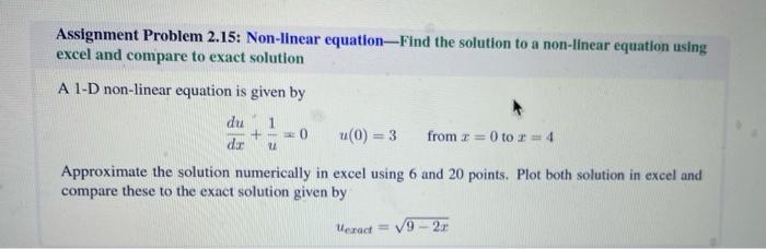 non linear assignment problem