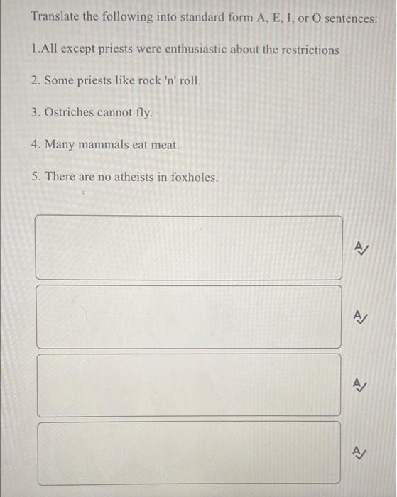 Standard form outlet translator