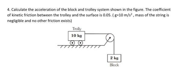 Solved Calculate The Theoretical Acceleration Of The Block Chegg Com