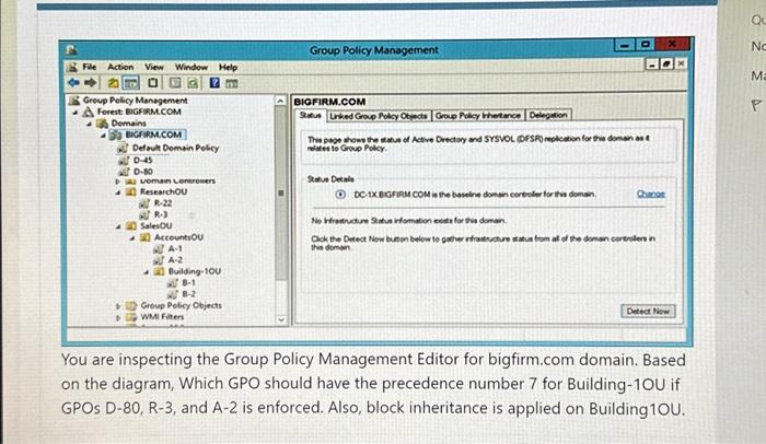 Solved You are inspecting the Group Policy Management Editor | Chegg.com